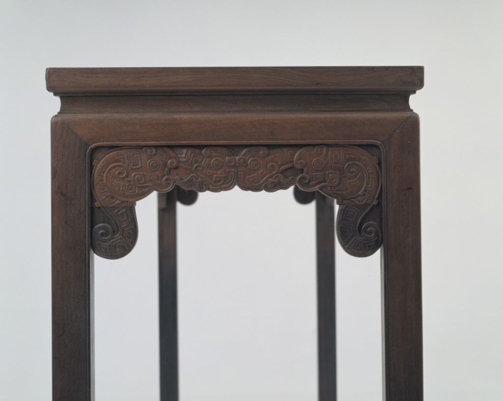 图片[2]-Red sandalwood carved long table with dragon pattern-China Archive